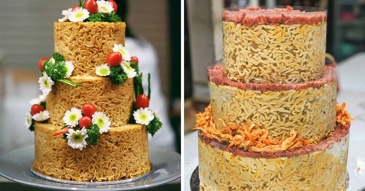 Les Gens Commandent Des Gateaux Aux Nouilles Instantanees Pour Leurs Mariages Ipnoze