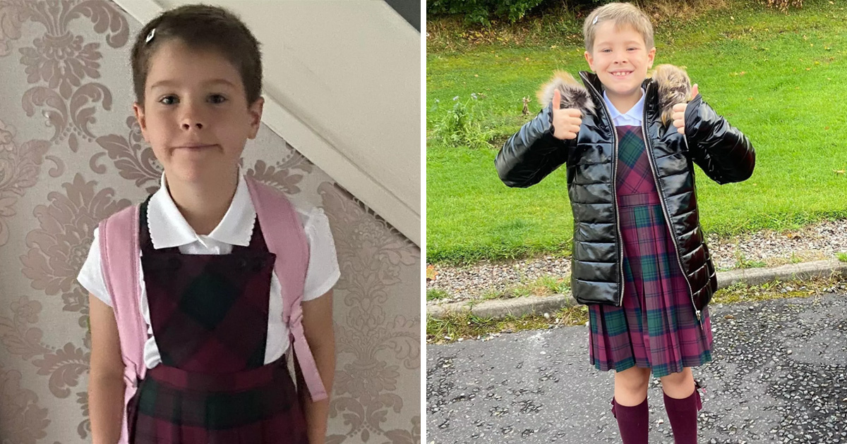 Ce garçon de 7 ans qui porte des vêtements de fille à l'école est qualifié  d'« inspirant » par ses amis - ipnoze