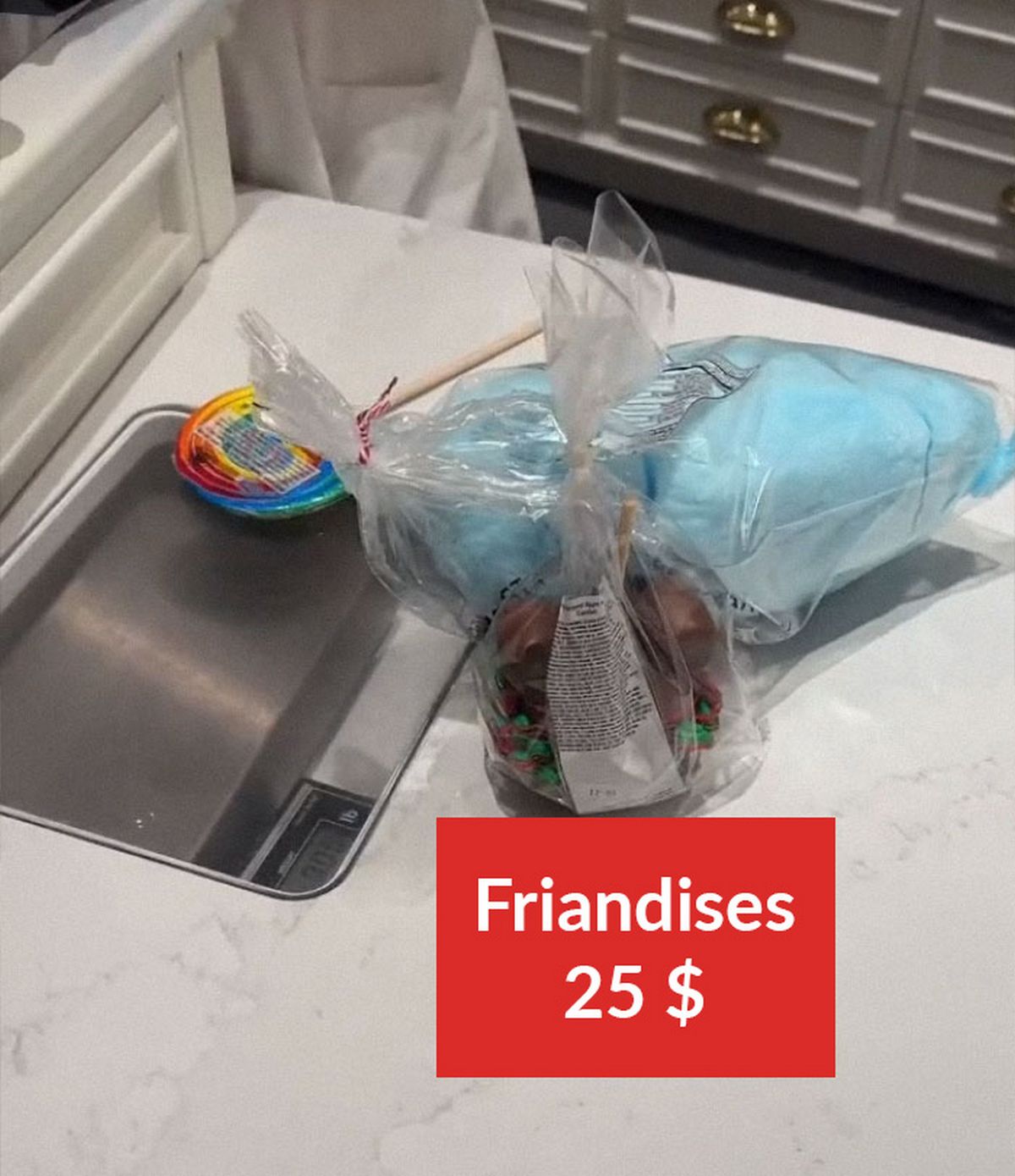 Friandises : 25 $ (24 €)